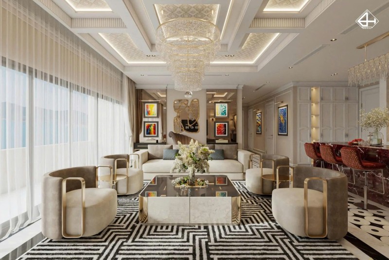 Vật liệu trong căn nhà được lựa chọn một cách tỉ mỉ và hoàn hảo